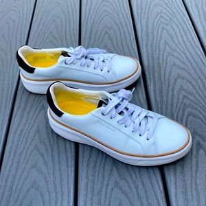COLE HAAN Grand 360 White Leather Sneakers